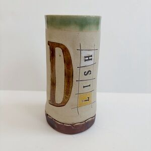 Michael Terra Cottage Ceramic "Reading Glasses" Mug Cup DLISH Signed